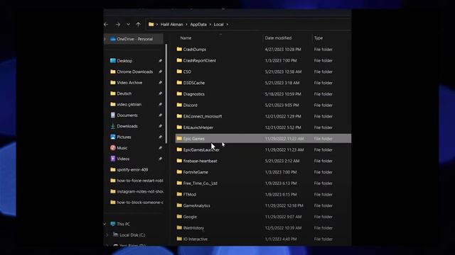 Fix Epic Games Error Code ii e1003 f (EASY 2023) смотреть онлайн