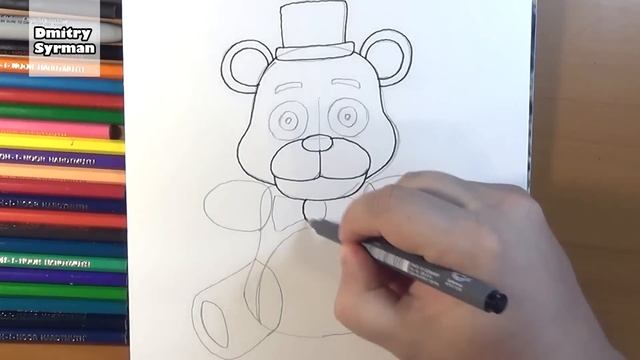 How to draw Freddy Plush, FNAF, Как нарисовать Фредди смотреть онлайн