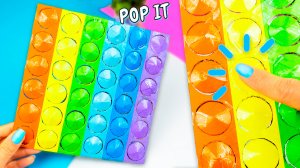 Антистресс Поп ит из бумаги! Калькулятор Пупырка своими руками Diy самодельный Pop it