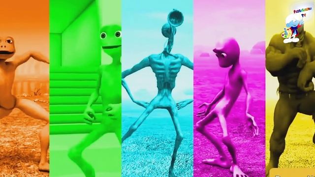 Патила против Me Kemaste против Сиреноголовый против Халка — Челлендж зеленого инопланетянина смотреть онлайн