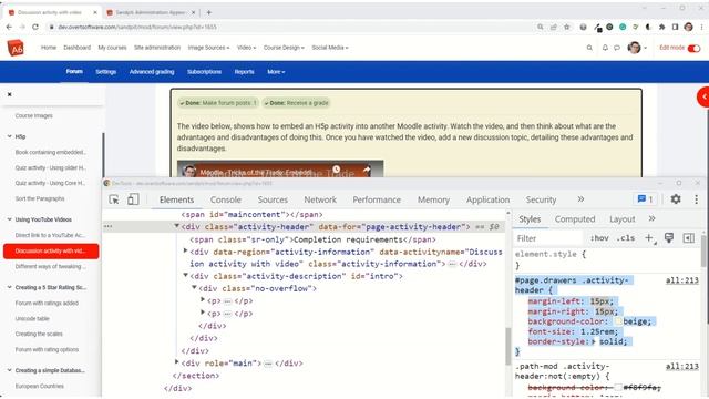 Moodle Tricks of the Trade - Formatting the description box within activities смотреть онлайн