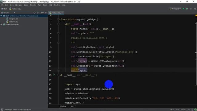 Notepad programming with python 3 and PyQt4 смотреть онлайн