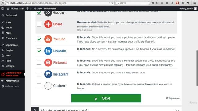 How to Getting Your Website Social with Social Media Buttons Plugin wordpress| Informationxone| смотреть онлайн