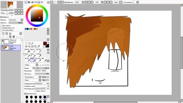 Рисуем lololoshky в Paint Tool Sai смотреть онлайн