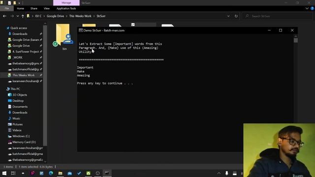 Easy string manipulation with single command in Batch | StrSplit & StrSurr by Kvc | Batch-Man смотреть онлайн