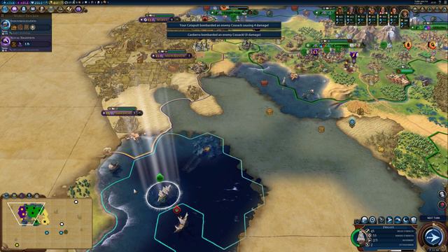 Let's Play Civilization VI: Rise and Fall. Australia, deity. Episode 5 смотреть онлайн