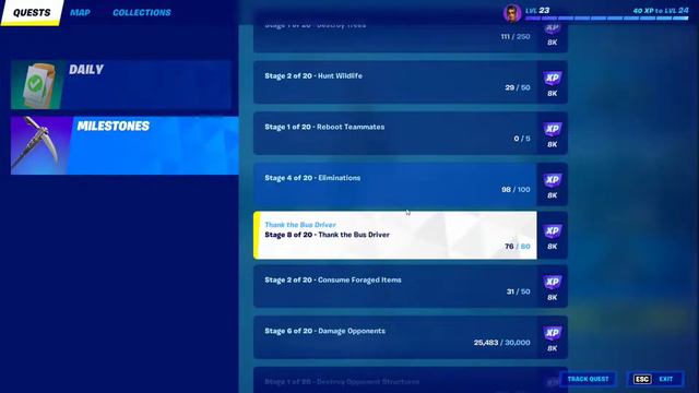 All 19 Milestone Quests (20 Stages & 10 Tiers)! Best Tricks to Level Up FAST in Fortnite Chapter 3 смотреть онлайн