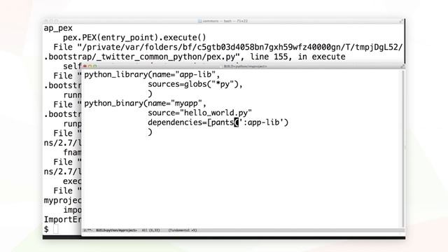 Getting started with the Pants Build System: Build File Anatomy смотреть онлайн