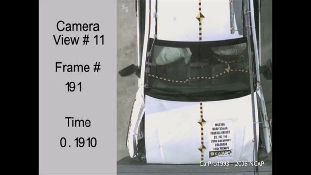 2004-2012 Chevrolet Colorado / GMC Canyon / Isuzu i-370 Crew Cab NHTSA Frontal Impact смотреть онлайн