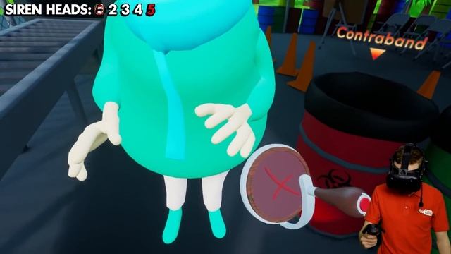 Stopping SIREN HEAD IMPOSTORS At VR AIRPORT (TSA Frisky VR Funny Gameplay) смотреть онлайн