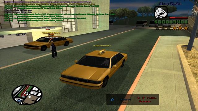 GTA Samp-Rp Server: 03, Работа таксистом смотреть онлайн