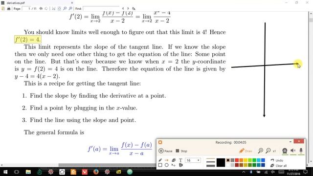 01.0.0 Derivative at a Point, Calc with Python смотреть онлайн