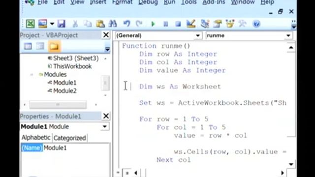 Computer & Internet Tips : How to Program in Visual Basic in Excel смотреть онлайн