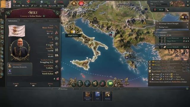 Victoria 3 - Can The Pope Unite Italy? смотреть онлайн