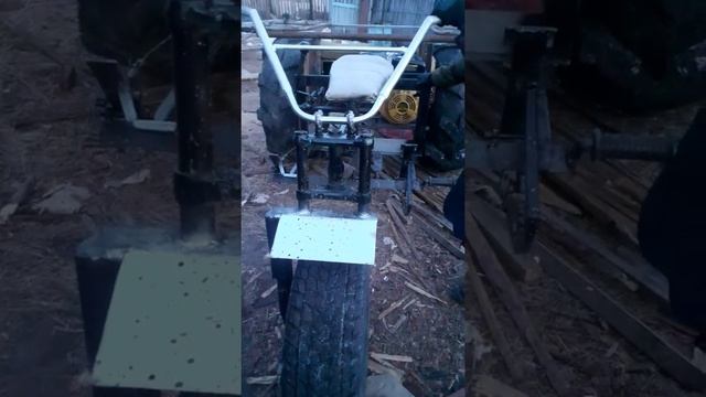 Трёхколёсный каракат,трицикл,болотоход на ободрышах своими руками