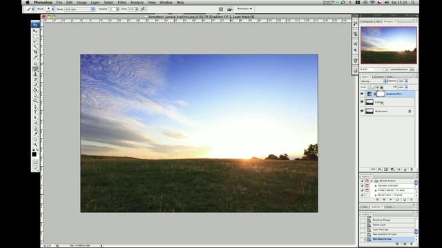 Photoshop-tutorial.net - kompletní úprava krajinky смотреть онлайн