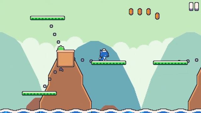 Super Cat Tales, World 3-1 , Canyon Lake смотреть онлайн