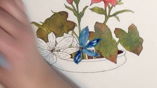 Paint with Me | Lillies in Blue Pot #lovesummerart смотреть онлайн