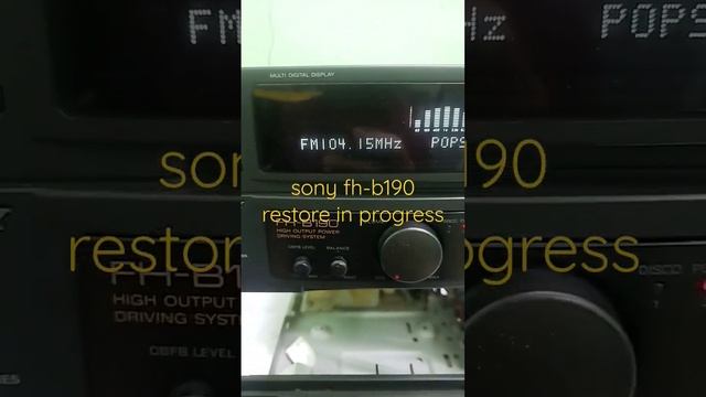sony fh-b190 restore in progress смотреть онлайн