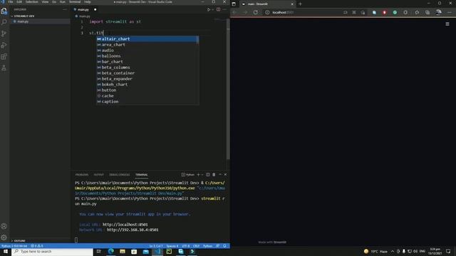 Основные текстовые элементы Streamlit | Полный курс Streamlit Python | Streamlit урок 3 смотреть онлайн