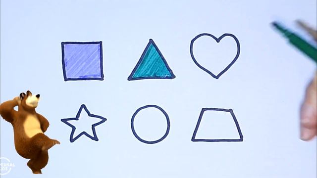 Bolalar uchun geometriya chizish | Geometry drawing for children | Геометрический рисунок для детей смотреть онлайн