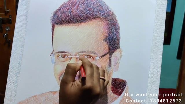 latest sandeep maheshwari pencil art by colour pencil. pencil sketch 2020 смотреть онлайн