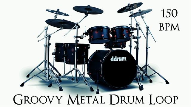 Groovy Metal Drum Loop 150 bpm смотреть онлайн