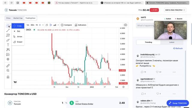 TON COIN ОБЗОР КРИПТОВАЛЮТЫ / СТОИТ СЕЙЧАС ПОКУПАТЬ?