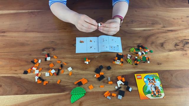 LEGO® #40491 YEAR OF THE TIGER 🐯🐅 Speed build ⏱ 🔍 by Klemmbausteinlady 4K смотреть онлайн