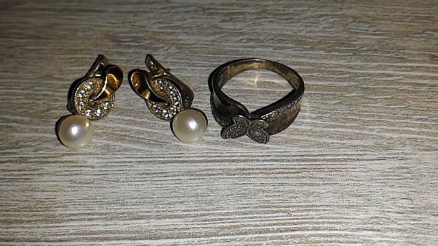 Серебро серьги и кольцо смотреть онлайн