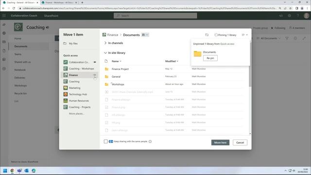 Microsoft SharePoint | How To Move And Copy Files