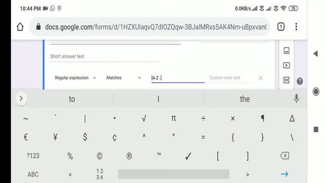 How to allow only capital letters in Google Forms | Regular Expression | Response Validation смотреть онлайн