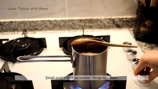 Türk Kahvesi Tarifi | Learn Turkish in the Kitchen | Learn Turkish with Vlogs смотреть онлайн