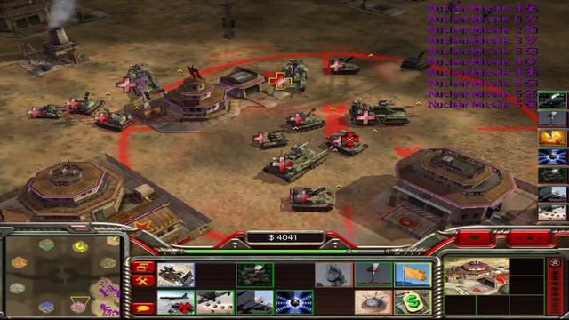 Command & Conquer  Generals Zero Hour - China Nuke Vs 7 China Tank - 1 VS 7 -  EXTRA HARD