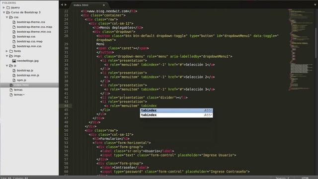 6. Curso de Bootstrap 3 - Menú desplegable, grupo de botones, botones desplegables смотреть онлайн