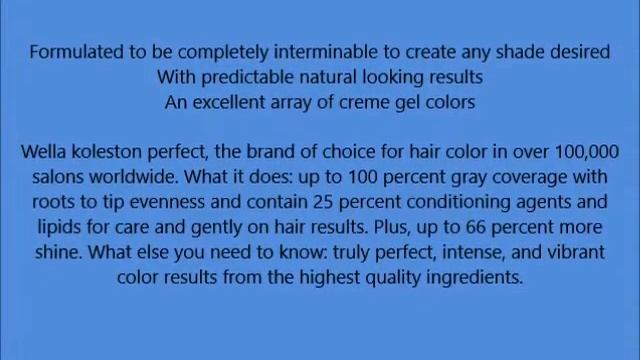 Wella Koleston Perfect Permanent Hair Color, 4 77, 2 Ounce смотреть онлайн
