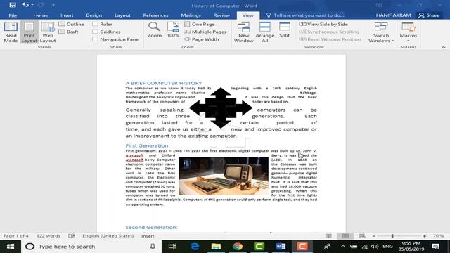 Different Views in MS Word 2016 Tutorial in Hindi / Urdu Part 5 смотреть онлайн