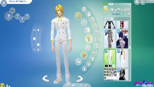 SANJI [THE SIMS 4] CAS ANIME CHARACTER [ONE PIECE]