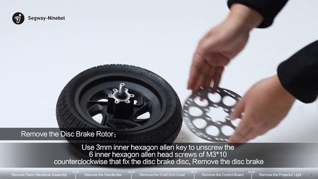 Segway Ninebot P Series How-to Disassemble смотреть онлайн