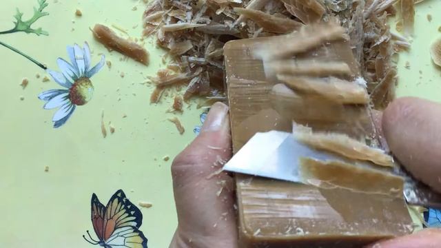 Режу дегтярное мыло от "Невской косметики"| Tar Soap cutting ASMR смотреть онлайн