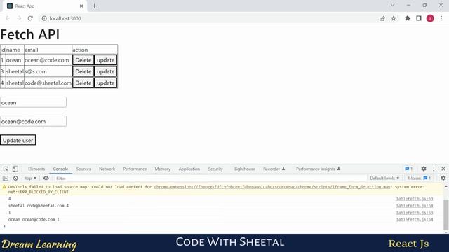 Updating Data | PUT Requests with React in Hindi | using Vite and Create React App | React #32 смотреть онлайн