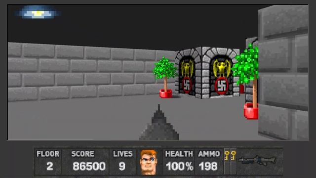 Wolfenstein 3D [MOD] - Eisenfaustian Bargain Edition - Floor 2 (2000-2023) | 4K/60