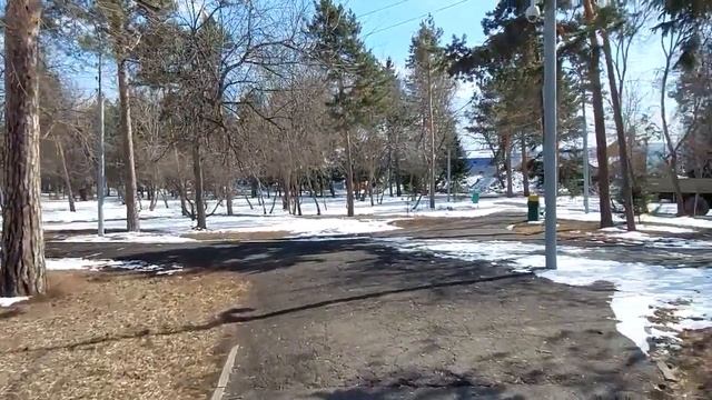 Красноярск. Центральный парк им. Горького. Историческое место в центре города. смотреть онлайн