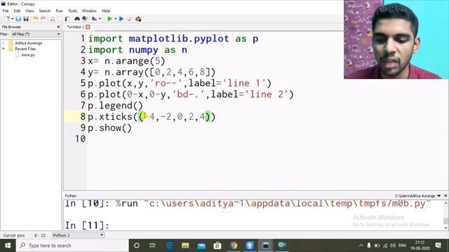 Data Visualization - legend() , xtick(), ytick(), xlim(), ylim() in graph(matplotlib) | CS/IP 11/12 смотреть онлайн