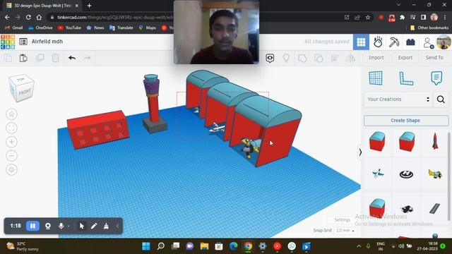 Making airfield ( airpot ) in tinkercad смотреть онлайн