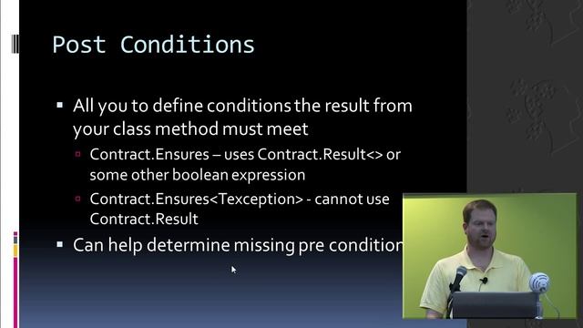 Code Contracts in .NET 4—SVNUG Presentation #11 (December 2011) смотреть онлайн