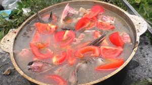 Праздничная уха из сазана, мой рецепт ухи из разной рыбы,#МоиРецепты#Уха