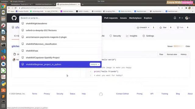 part 10 github buttons || git & github tutorials in hindi ||by lwl смотреть онлайн