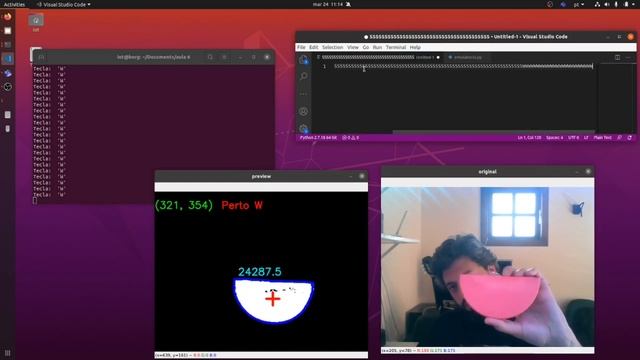 Emula tecla - Python OpenCV смотреть онлайн