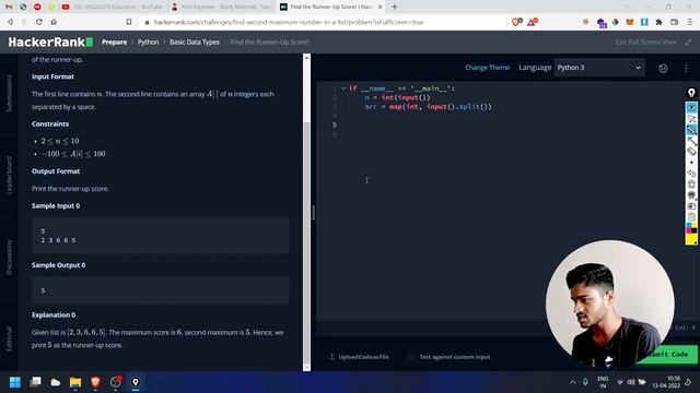 ಕನ್ನಡದಲ್ಲಿ HackerRank Find Runner Up Python Challenge Explained | Learn Python in Kannada #35 смотреть онлайн